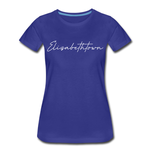 Elizabethtown Cursive Women's T-Shirt - royal blue