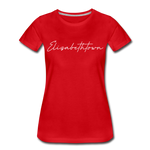 Elizabethtown Cursive Women's T-Shirt - red