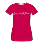 Elizabethtown Cursive Women's T-Shirt - dark pink