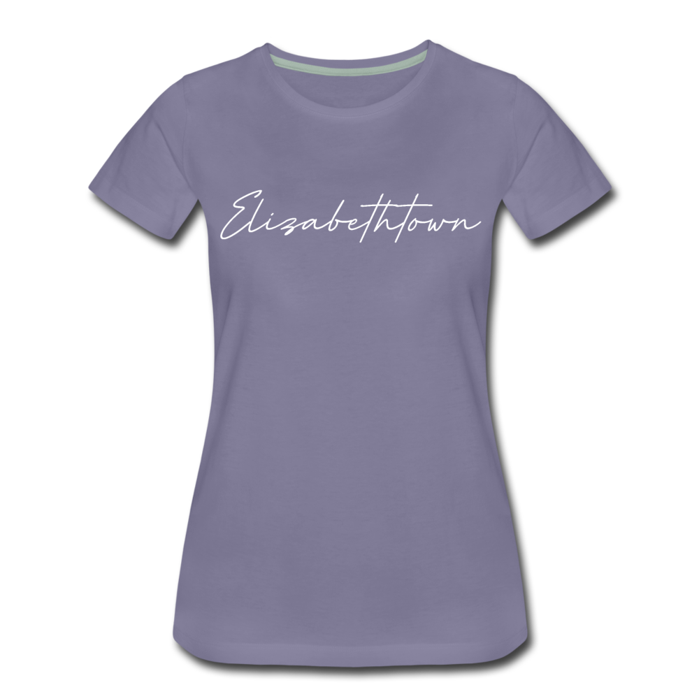 Elizabethtown Cursive Women's T-Shirt - washed violet