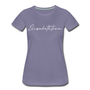 Elizabethtown Cursive Women's T-Shirt - washed violet