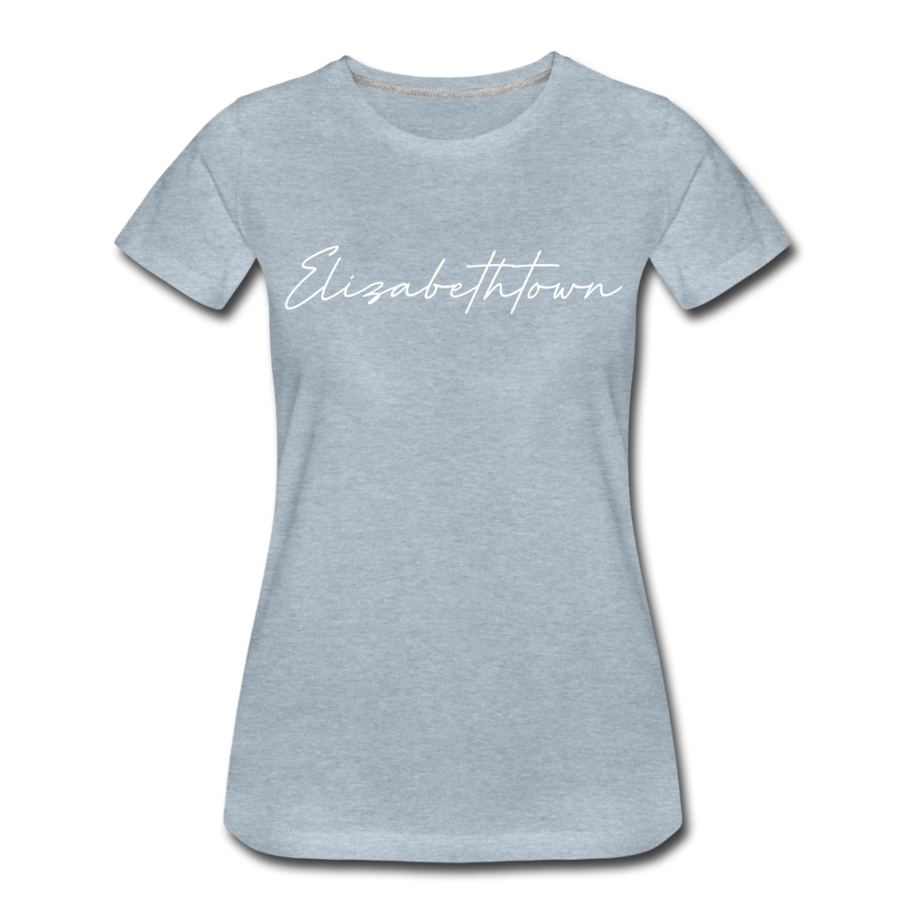 Elizabethtown Cursive Women's T-Shirt - heather ice blue