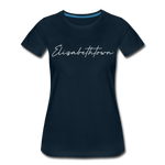 Elizabethtown Cursive Women's T-Shirt - deep navy