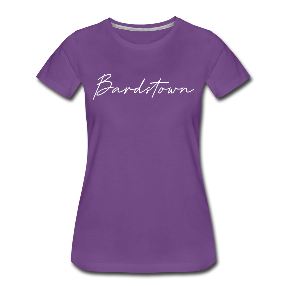Bardstown Cursive Women's T-Shirt - purple