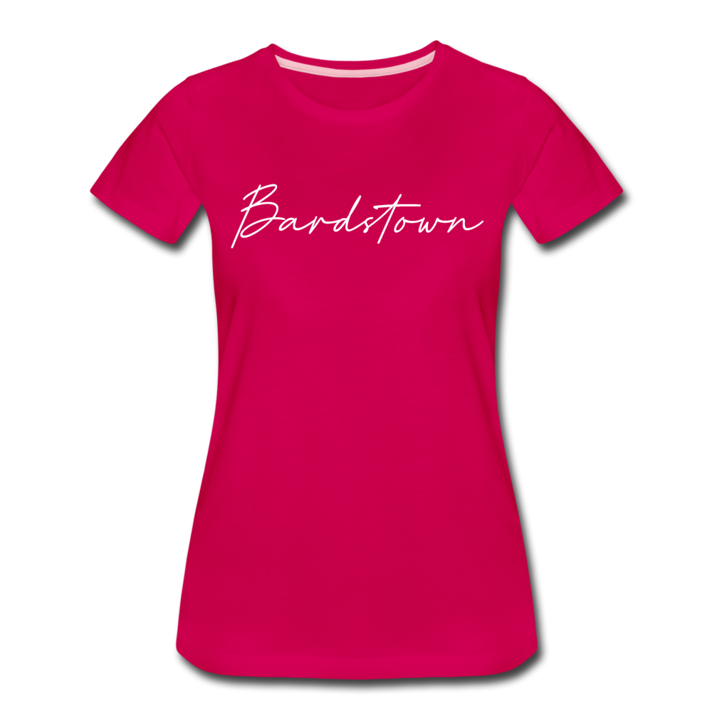Bardstown Cursive Women's T-Shirt - dark pink