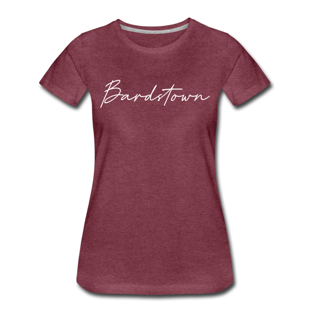 Bardstown Cursive Women's T-Shirt - heather burgundy