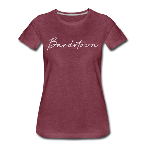 Bardstown Cursive Women's T-Shirt - heather burgundy