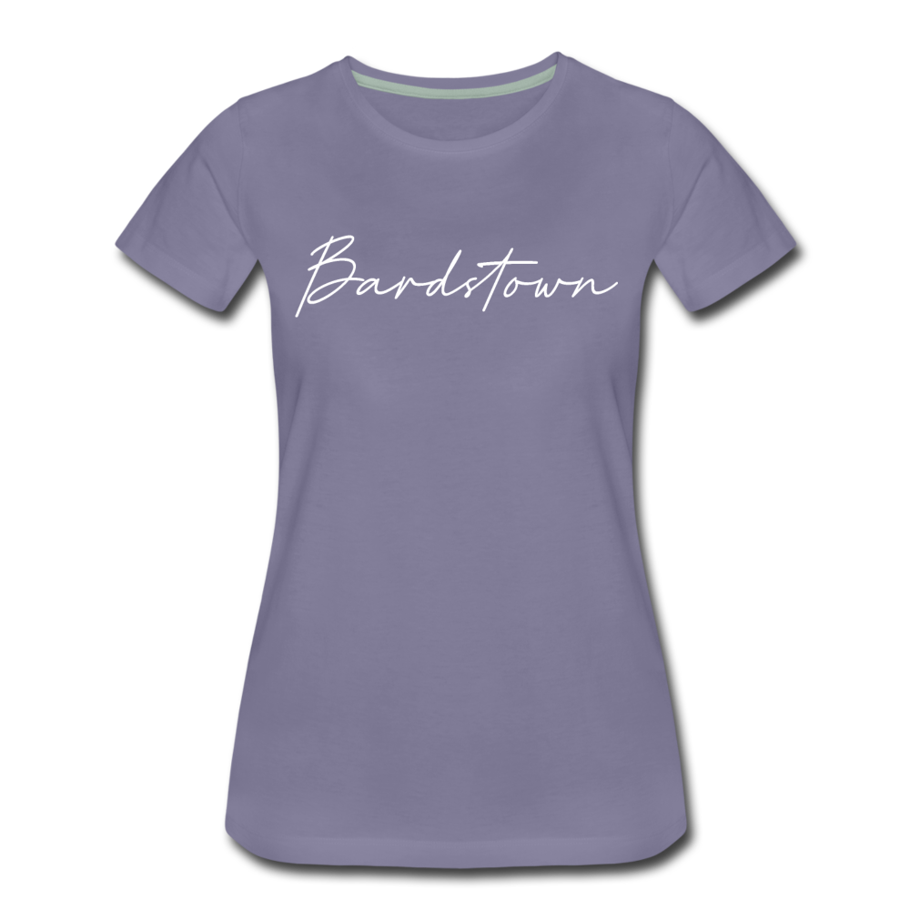 Bardstown Cursive Women's T-Shirt - washed violet