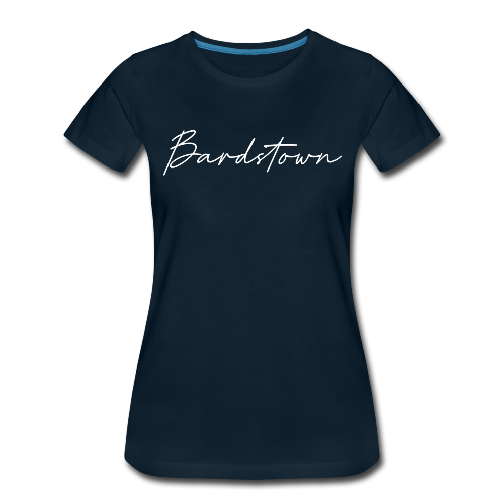 Bardstown Cursive Women's T-Shirt - deep navy