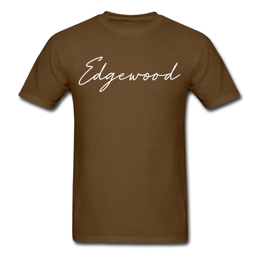 Edgewood Cursive T-Shirt - brown