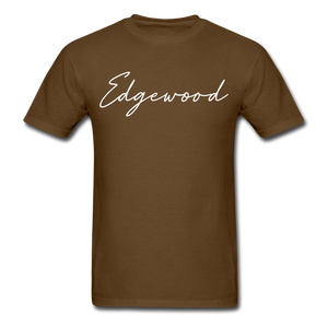 Edgewood Cursive T-Shirt - brown