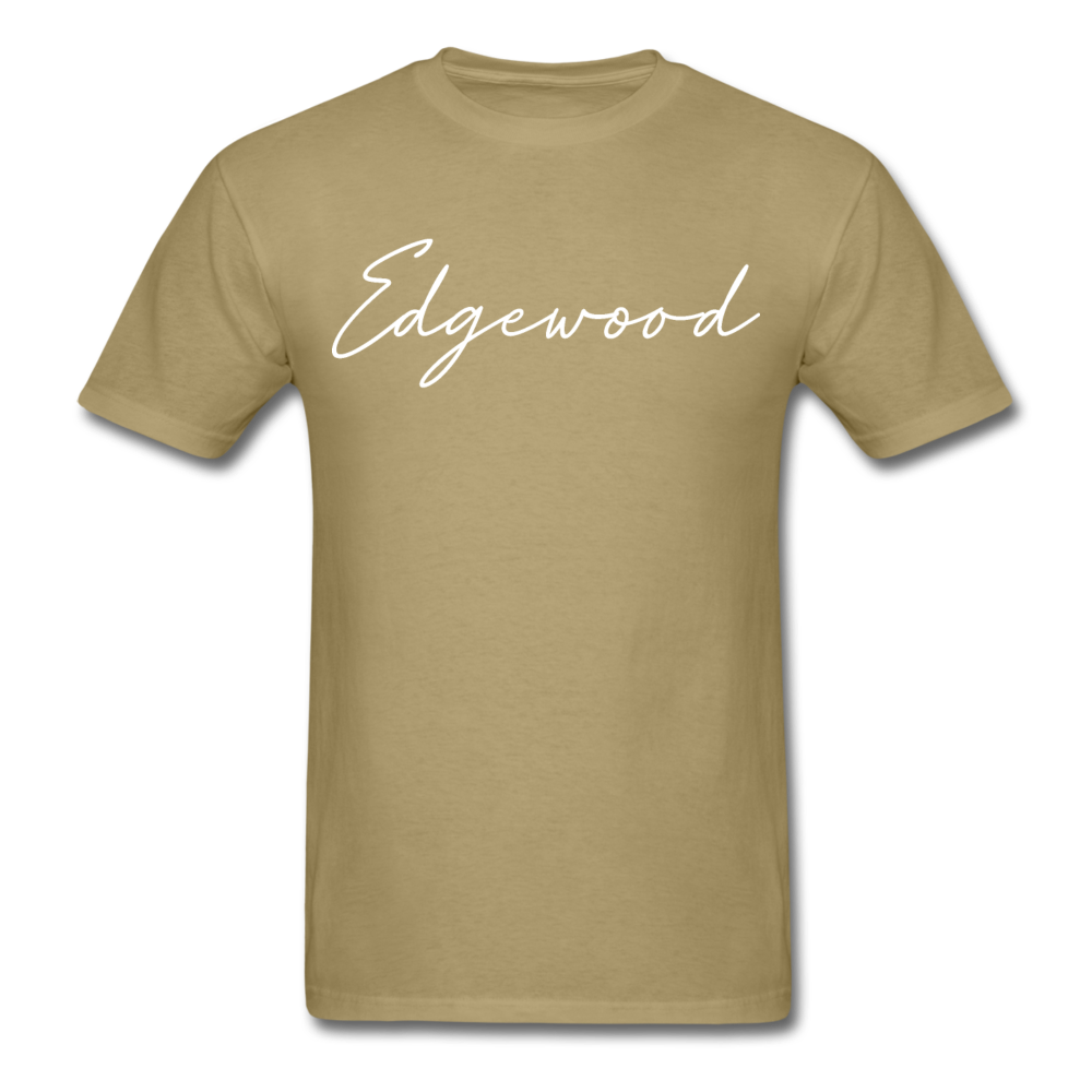 Edgewood Cursive T-Shirt - khaki