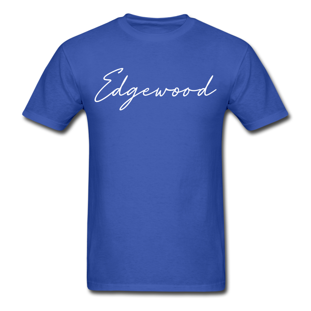 Edgewood Cursive T-Shirt - royal blue