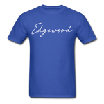 Edgewood Cursive T-Shirt - royal blue