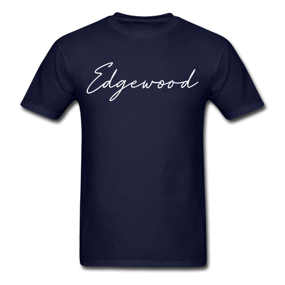 Edgewood Cursive T-Shirt - navy