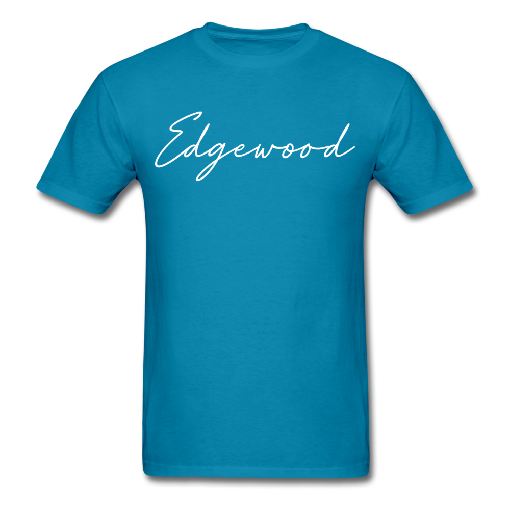 Edgewood Cursive T-Shirt - turquoise