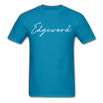 Edgewood Cursive T-Shirt - turquoise