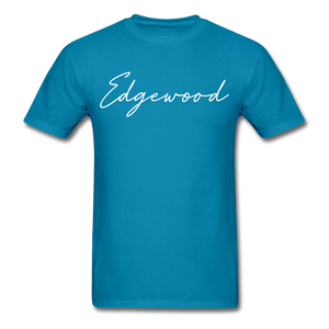 Edgewood Cursive T-Shirt - turquoise