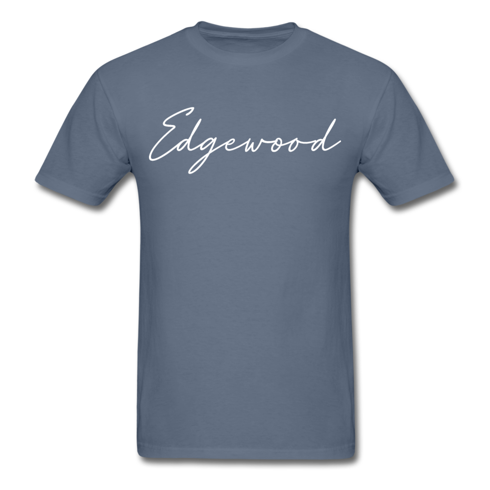 Edgewood Cursive T-Shirt - denim