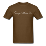 Campbellsville Cursive T-Shirt - brown