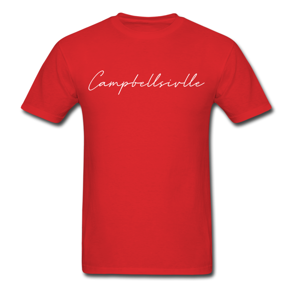 Campbellsville Cursive T-Shirt - red