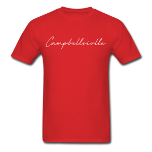 Campbellsville Cursive T-Shirt - red