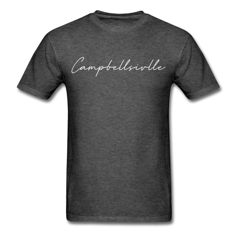 Campbellsville Cursive T-Shirt - heather black