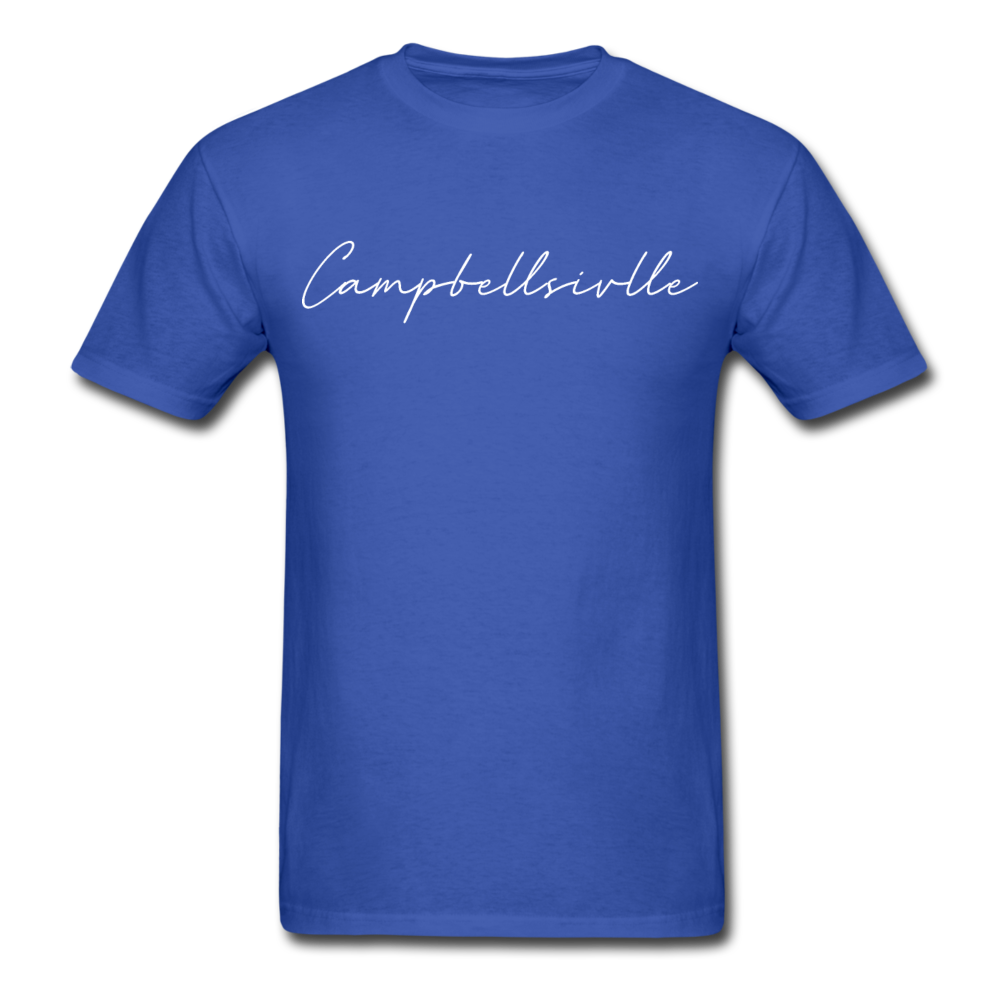 Campbellsville Cursive T-Shirt - royal blue