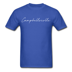 Campbellsville Cursive T-Shirt - royal blue