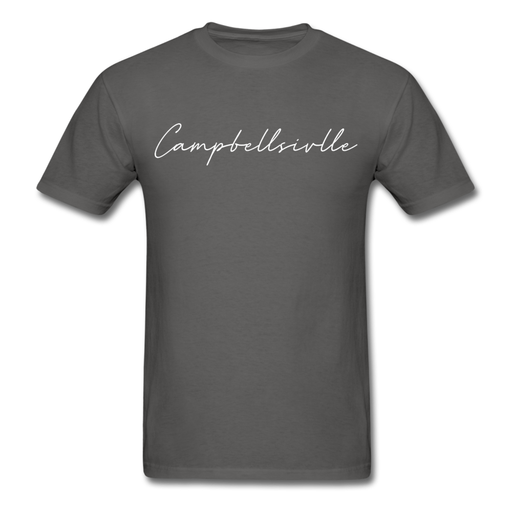 Campbellsville Cursive T-Shirt - charcoal