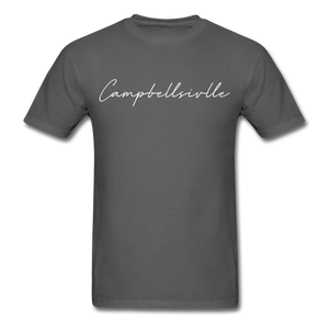 Campbellsville Cursive T-Shirt - charcoal