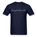 Campbellsville Cursive T-Shirt - navy