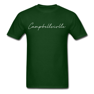 Campbellsville Cursive T-Shirt - forest green