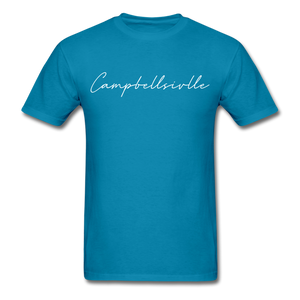 Campbellsville Cursive T-Shirt - turquoise