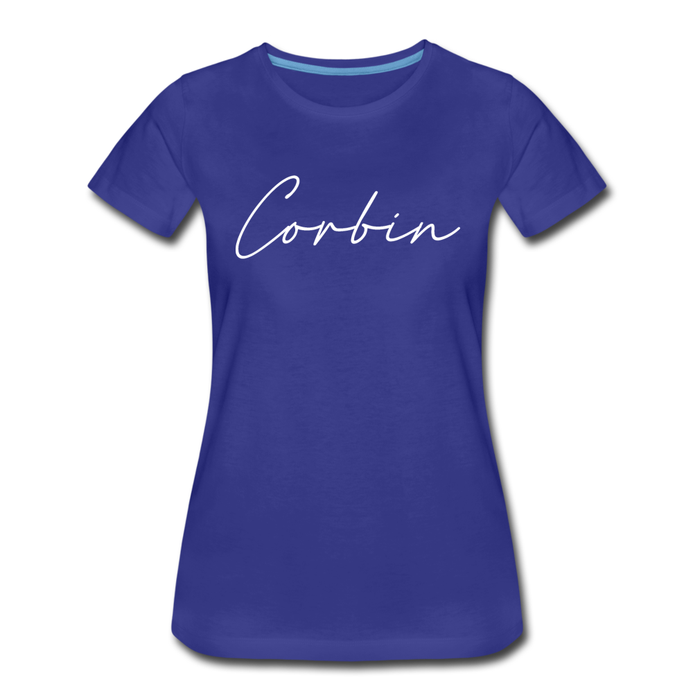 Corbin Cursive Women's T-Shirt - royal blue