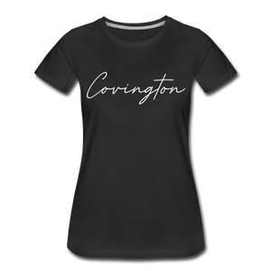 Covingston Cursive Women's T-Shirt - black