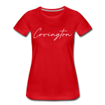 Covingston Cursive Women's T-Shirt - red