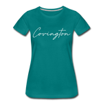 Covingston Cursive Women's T-Shirt - teal