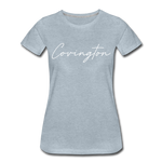 Covingston Cursive Women's T-Shirt - heather ice blue