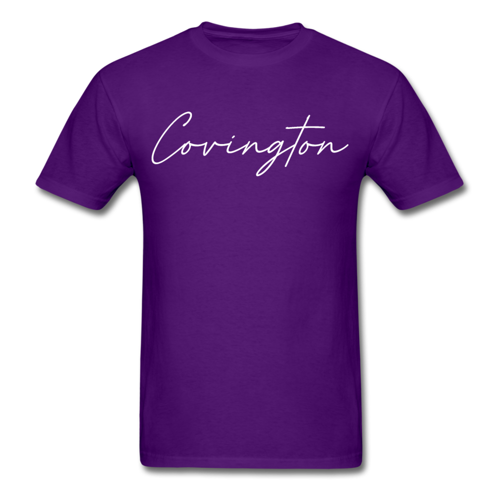 Covington Cursive T-Shirt - purple