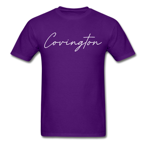 Covington Cursive T-Shirt - purple