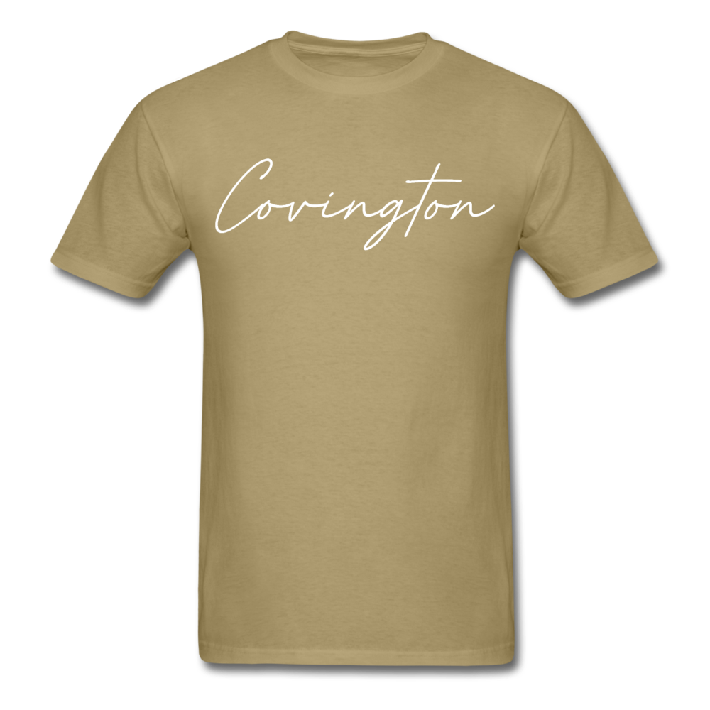 Covington Cursive T-Shirt - khaki