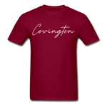 Covington Cursive T-Shirt - burgundy