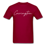 Covington Cursive T-Shirt - dark red