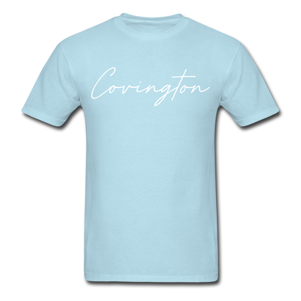 Covington Cursive T-Shirt - powder blue