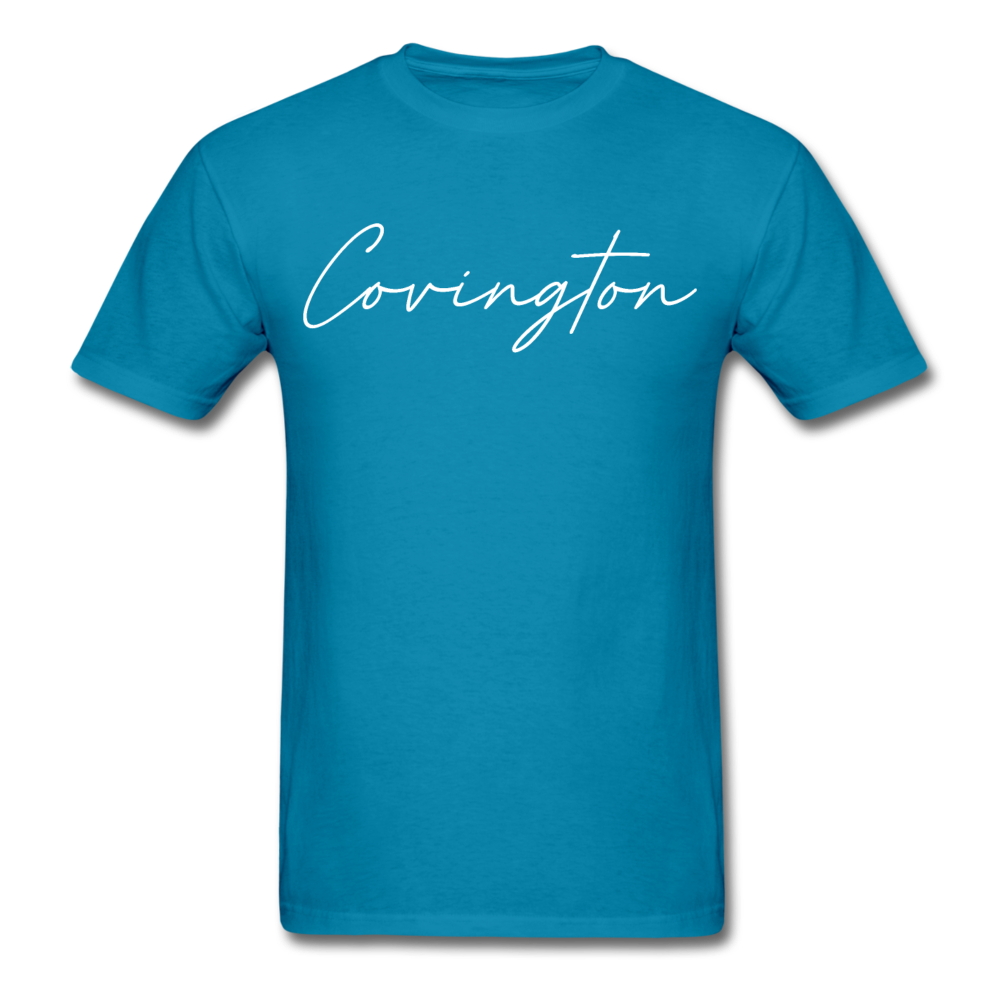 Covington Cursive T-Shirt - turquoise