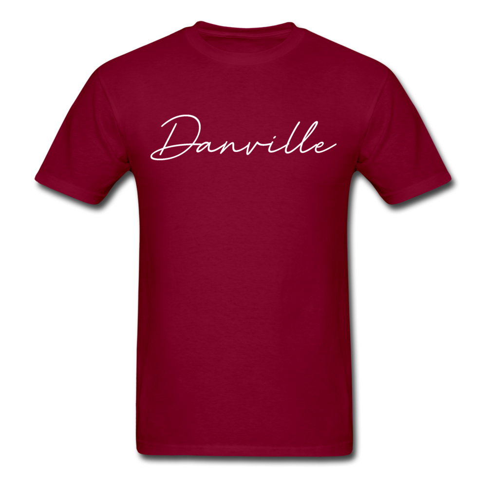 Danville Cursive T-Shirt - burgundy