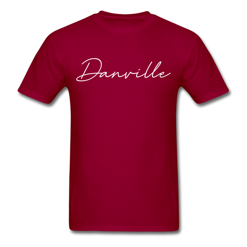 Danville Cursive T-Shirt - dark red