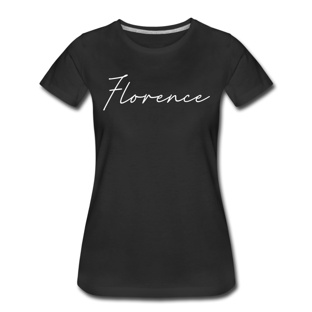 Florence Cursive Women's T-Shirt - black