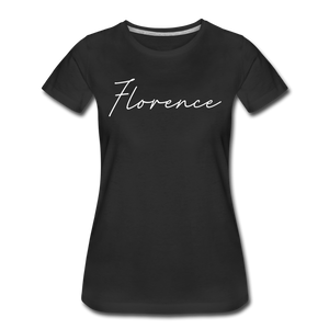 Florence Cursive Women's T-Shirt - black